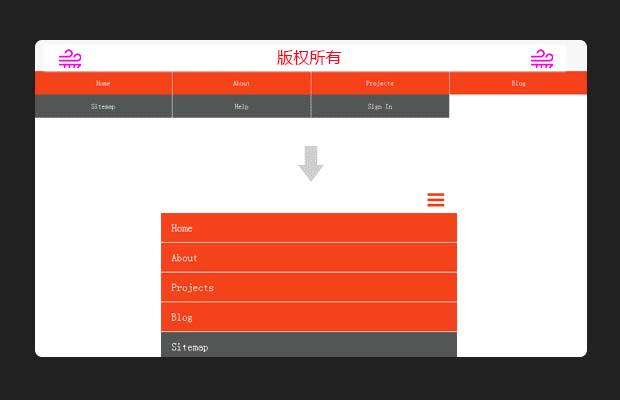 bootstrap响应式导航