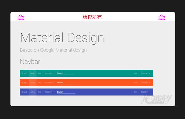 谷歌设计风格的bootstrap整套模板-极简、优雅震撼你的视觉