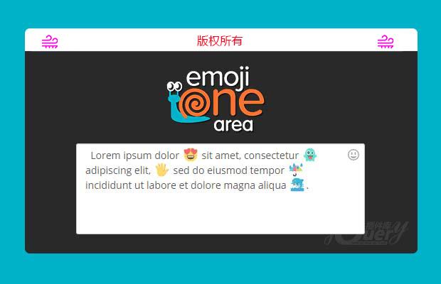 EmojiOne表情符号所见即所得的文本编辑器