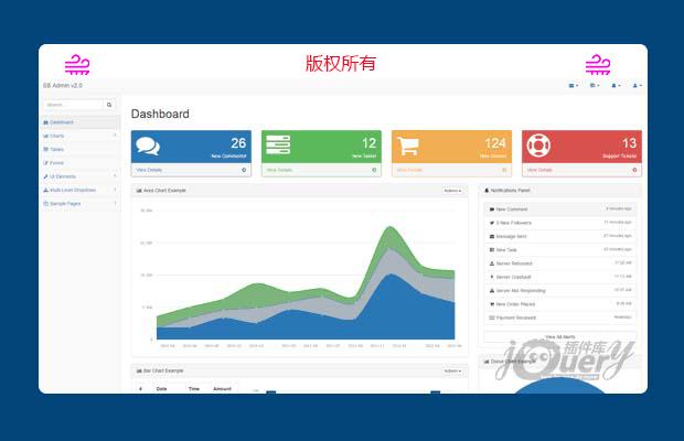 后台管理模板Bootstrap  Admin 2