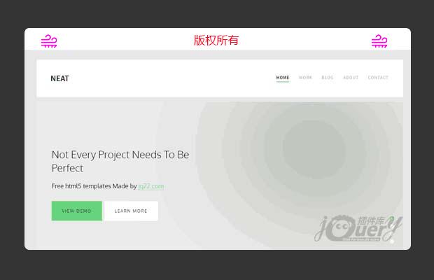 jQuery Bootstrap简洁小清新风格网站模板