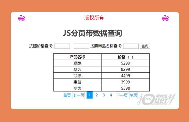 简单JS实现分页