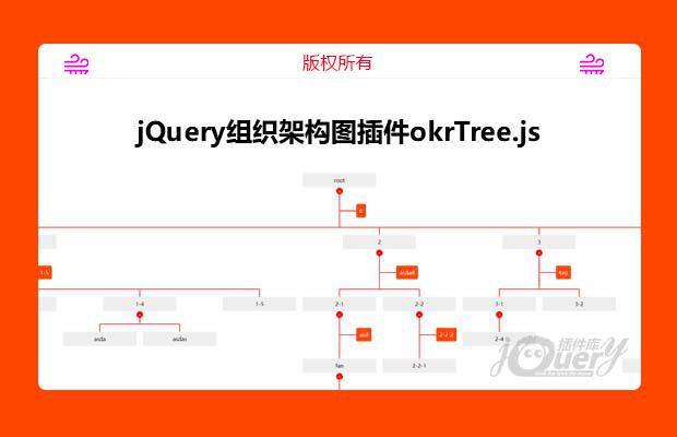 jQuery组织架构图插件okrTree.js