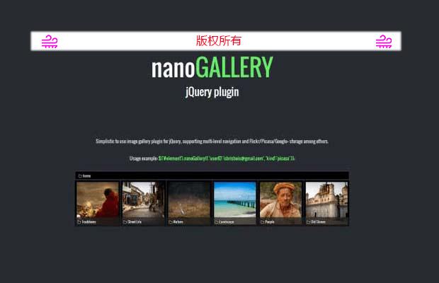 nanoGALLERY: 轻松地实现图像廊