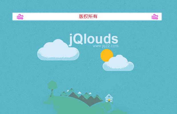 jquery创建飘动的云插件jQlouds